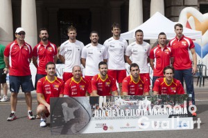 Selección valenciana de Pilota Valenciana. Foto de Manolo Guallart.