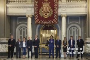 Los jurados de las Falleras Mayores de Valencia 2016. Foto de Manolo Guallart.