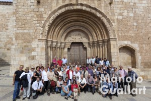 Grupo de peregrinos de Amics del Corpus de Valencia en Daroca. Foto de Manolo Guallart.