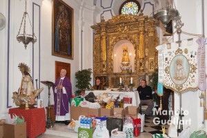 Momento de la homilía del rector de la Basílica, Juan Bautista Antón en el "Capitulet". Foto de Manolo Guallart.