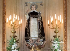 La imagen de San Vicente Ferrer en la parroquia de los Santos Juanes. Foto de Manolo Guallart.