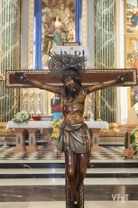 El Cristo del Grao y la Asunción en la parroquia de Santa María del Mar. Foto de Manolo Guallart.