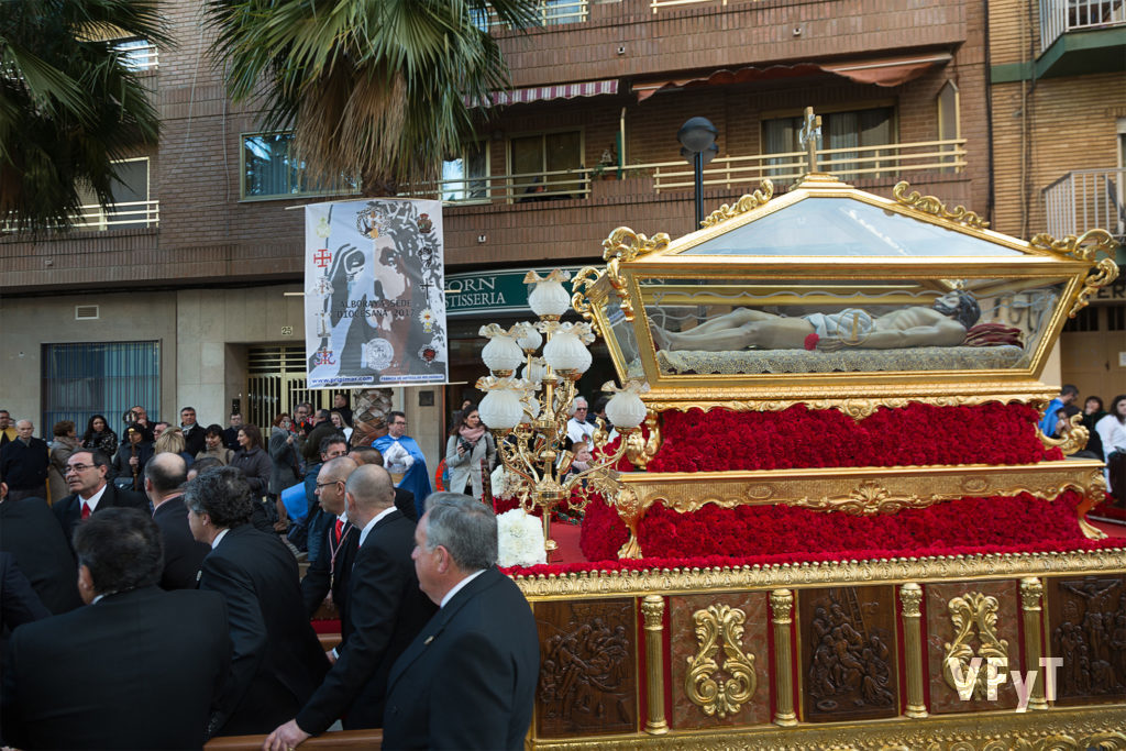 La procesión de la Junta diocesana de la Semana Santa de Valencia cuya sede fue Alboraya. Foto de Manolo Guallart.