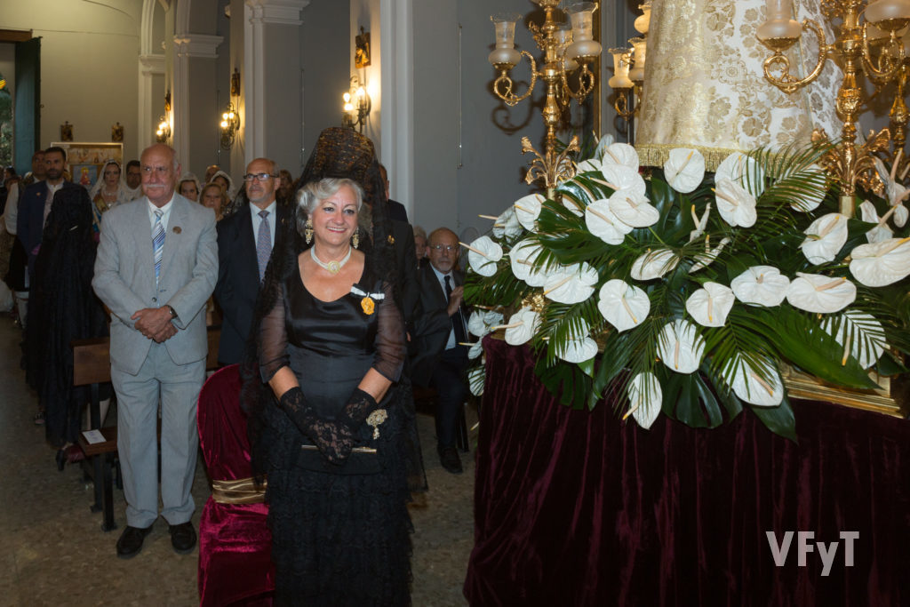 Carmell Morell, Honorable Clavariesa de las Fiestas Vicentinas, en la celebración.
