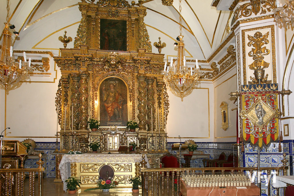 Altar mayor de la ermita de Santa Lucía en Valencia. Foto de Manolo Guallart.