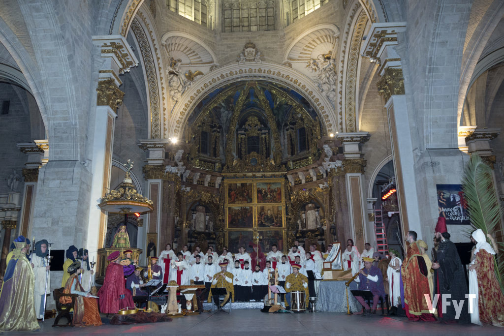 Cant de la Sibl.la en la Catedral de Valencia. Foto de Manolo Guallart.
