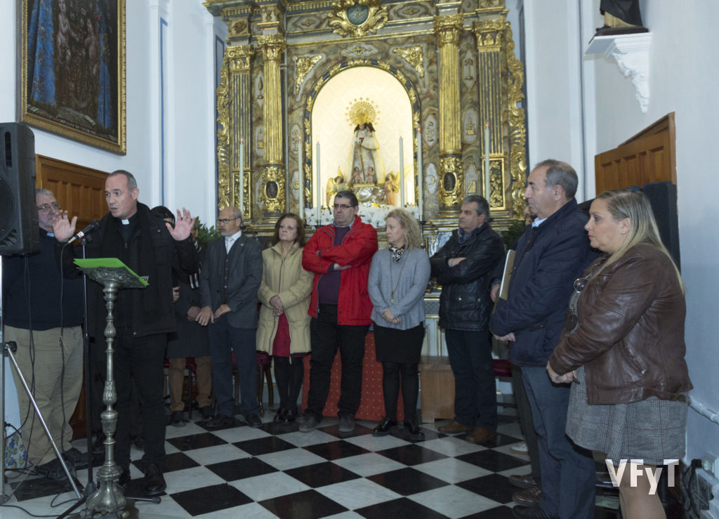 Bendición de acto por el vice-rector de la Basílica, Álvaro Almenar. 