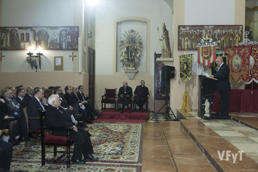 Intervención de Francisco Carles, presidente de la Junta Mayor. Foto de Manolo Guallart.